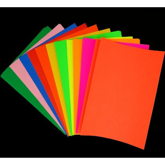 FLUORESCENT STICKER COLOR PAPER A4