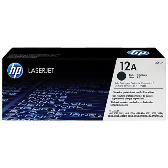 HP 12A (Q2612A) Black Original LaserJet Toner Cartridge