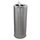 SS STEEL SWING TOP DUST BIN 28 X 14" 70LTR 