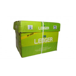 JK Ledger 500 Sheets, 80 GSM Unruled 8.5X14 inches Ledger Paper  (BOX=5REAM)